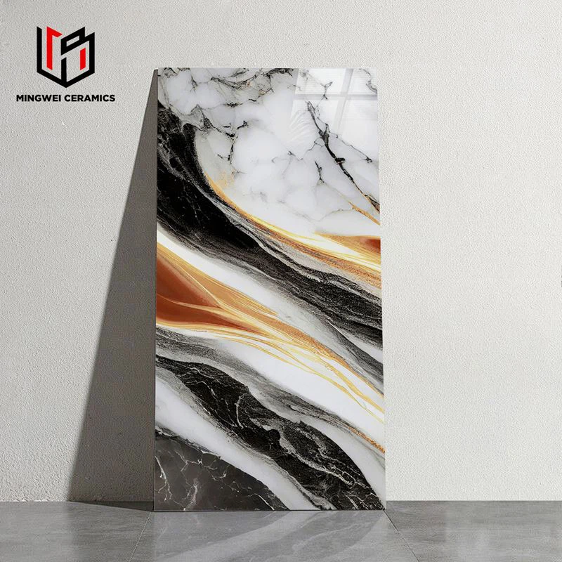 Šareno ostakljene polirane zlatne pločice