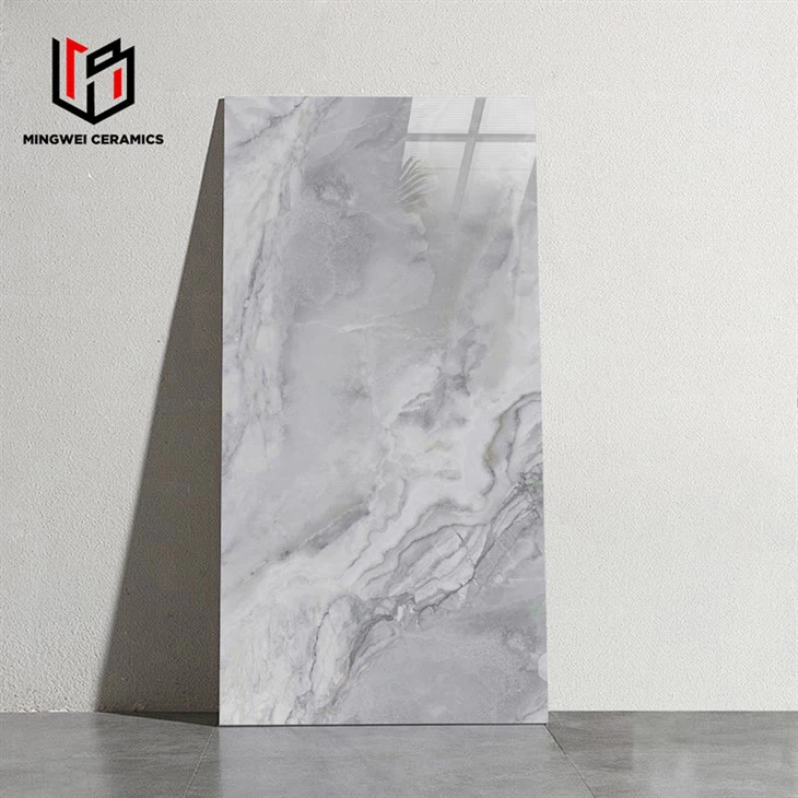 Čista siva sjajna keramička pločica